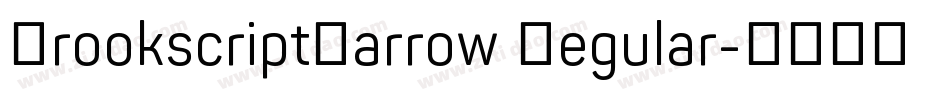 BrookscriptNarrow Regular字体转换